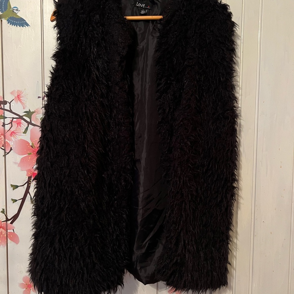 Fluffy vest